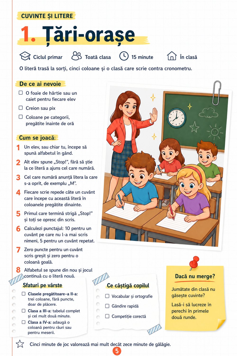 20 de jocuri în clasă — pagină 3
