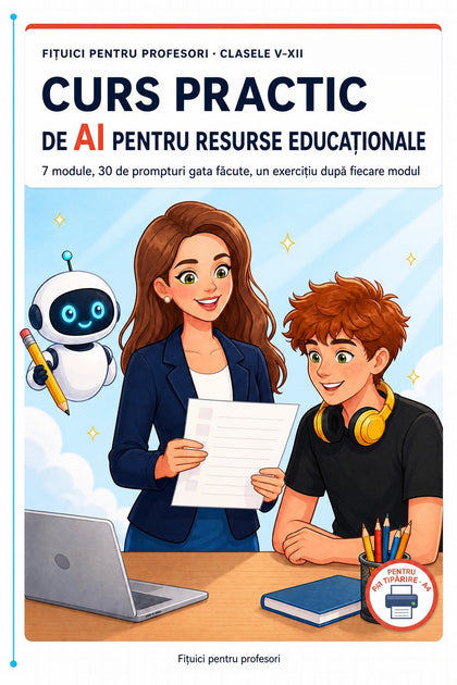 Curs practic de AI pentru resurse educaționale — copertă
