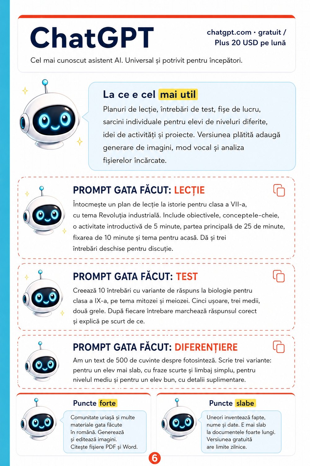 Ghid de instrumente AI pentru profesori — pagină 3